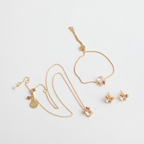 BRAND NEW KATE SPADE NEW YORK X DISNEY MINNIE CLEAR/GOLD STUD - Picture 4 of 8